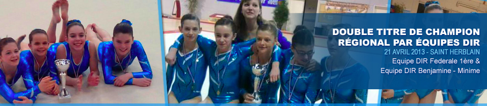 double premiere place en finale equipe DIR